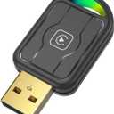 Mini Wireless CarPlay Adapter for iPhone & Apple Auto Connect Every Time, Converts Wired to Wireless, Plug & Play, Compact USB Dongle for Cars with Apple CarPlay (iOS 10+, 2015+)