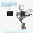 Aluminum Alloy Gimbal Splint Adapter Plate Updated Version Compatible for DJI MOZA/GPRO Series/EKEN Action Camera Stabilizers Action Camera Selfie Handle