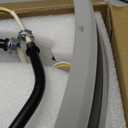 Low Profile Bladeless Ceiling Fan with Lights & Remote - 19.7" Flush Mount Fandelier Light Fan for Bedroom/Kitchen, 3000-6000K Dimmable LED, 6-Speed Modern Fan with Lights for Home/Office