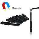 Ball End Hex Allen Wrench Drill Bit Set (24 Pack - Metric & SAE Sizes - Magnetic Tipped) - Hardened CR-MO Steel Hexagonal Bits - Perfect Replacement for Ball End Allen Wrenches & Hex Keys