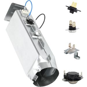 Upgrade OEM DC97-14486A Dryer Heating Element Assembly for Samsung DV210AEW/XAA DV330AEB/XAA DV40J3000EW/A2 DV42H5200EP/A3 DV45H7000EW/A2 DVE50M7450W/A3 With DC96-00887A, DC47-00018A, DC32-00007A
