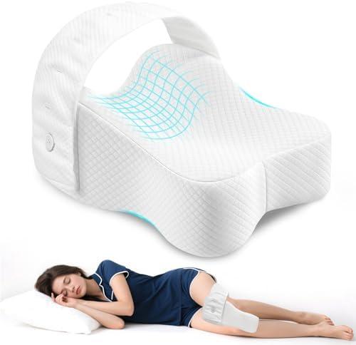 Gliterra XL Memory Foam Knee Pillow for Side Sleepers - Adjustable Leg Pillow, Max Support Spine Alignment & Hip/Back/Joint Pain Relief