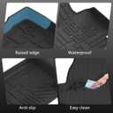 All Weather Floor Mats & Cargo Liner Set for Toyota RAV4 Hybrid 2026(Not for Limited with Subwoofer), TPE Custom Fit Floor Liners with Cargo Mat & Backrest Cover, Full Coverage Interior Protection