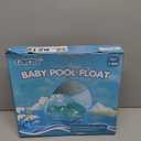 LAYCOL Baby Swimming Float Inflatable Baby Pool Float Ring with Sun Protection Canopy,add Tail no flip Over for Age of 3-36 Months (Large, Blue)