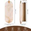 ZEROUNO Alabaster Wall Sconces, 14.2 inch Wall Sconce, Natural Marble Wall Sconces Wall Lighting Set of Two, Dimmable Light Fixtures for Bedroom Living Room Stairs Vanity Hallway Bedside