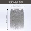 Yan Dream Long Curly Wizard Beard Men Full Fake Beard and Handlebar Mustache Cosplay Costume Facial Hair