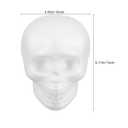 Gadpiparty 6Pcs Foam Skull Heads for Halloween Decoration DIY White Foam Skull Shapes for Crafting Painting Hanging Lightweight Easy to Personalize for Indoor Outdoor Scary Decor
