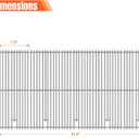 5 Pack 7mm Grill Grates Grids Replacement Parts for Bull 5 Burner Grills Bull Angus 57568 57569 57568CE 57568AGA 57569CE 65073 Lion Premium 90000 OEM 16517