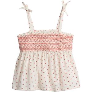 Gap Girls' Smocked Tank Top (White, M)
