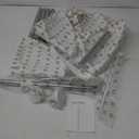 32-122inch Corner Shower Caddy Tension Pole White, Rustproof Drill-Free Shower Shelves for Bathroom Bathtub Washbasin, Adjustable Shower Organizer with 4 Tier Patent Stable Shelves & Towel Bars