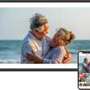 Digital Picture Frame, 15.6 Inch Large Frameo Digital Photo Frame WiFi, 32GB, 1920 * 1080 IPS HD Touch Screen, Tabletop&Wall-Mounted, Share Picture Video, Birthday, Wedding, for Mom (15.6'' Black with White Mat 32GB)