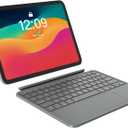 Touch iPad 10th Generation Case with Keyboard (10.9", 2022) & iPad 11th (A16, 2025): Magnetic Split Stand Case, Multi-Touch Trackpad, Rechargeable Wireless Keyboard Folio with Backlit Keys, Gray
