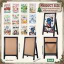 AceOrbit 13 Pcs Interchangeable Seasonal Welcome Sign for Front Porch Decor, 23.74 x 15.04 x 13.78 inches