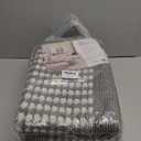 Ileading Kitchen Mat Sets 3 Piece Water Absorbent Kitchen Floor Rugs Non Slip Entrance Runner Rugs Farmhouse Laundry Throw mats Machine Washable Carpet Sets for Indoormat Balcony Garage(Grey)