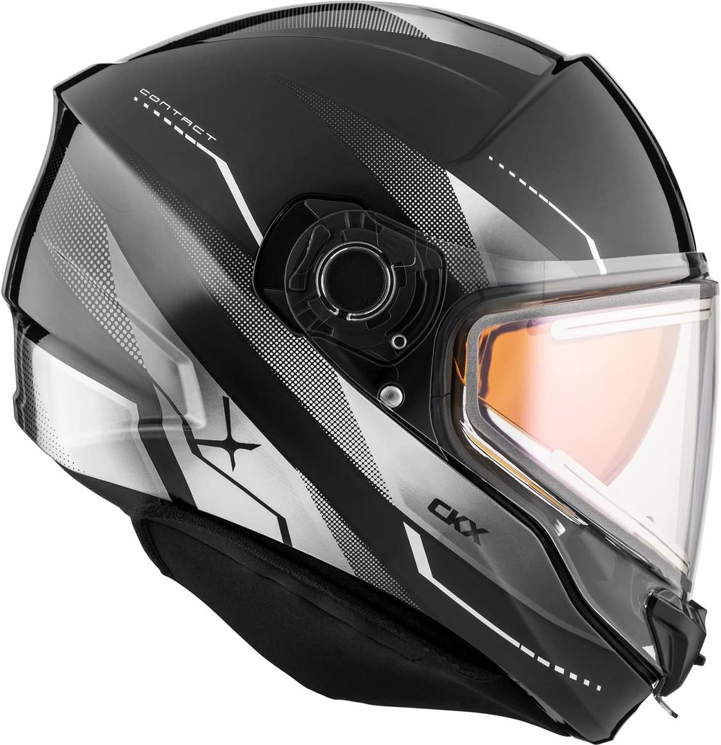 CKX Contact Full face Helmet Artik Electric Double Shield (Medium, Gray)