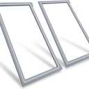 2PK Upgraded 42.13"x16.93" W10830055 Refrigerator French Door Gasket Compatible with Whirlpool Maytag KitchenAid Kenmore Refrigerator Door Seal W10163991 W10191105 W10443238 AP6027230 PS11759512 Gray