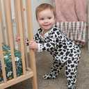 UNIFACO Baby Girls Boys Footed Pajamas One-Piece Sleeper Snug Fit Sleep and Play Zip Front Footie Romper 0-12 Month