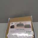 3-Pieces T Cushion Loveseat Slipcovers Leather Look Couch Cover Loveseat Covers for 2 Cushion Couch Furniture Protector Stretch Sofa Cover with 2 Individual T Cushion Seat Covers, Dark Grey