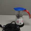 Imusa Special Edition Electric Cuba/Domino themed Espresso Maker, 3 or 6 Cups, White, Red, Blue