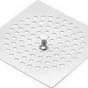 uxcell Shower Drain Hair Catcher, 3.9 inch Stainless Steel Square Floor Drain Cover Anti-Clogging Protection Cover Replacement for Furniture Repair Bathroom Kitchen