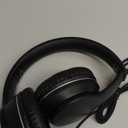 LORELEI X6 Over-Ear Wired Stereo Bass Headphones with Microphone, Lightweight, Foldable & Portable with 1.45M No-Tangle for Smartphone, Tablet, MP3/4, Space Black