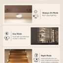 EZVALO Under Cabinet Lighting with Charging Station, 1000mAh Rechargeable Puck Lights with Remote, 3 Color Temps & 12 RGB Closet Lights, Dimmable Motion Sensor Lights for Shelf, Kitchen (6 Packs)
