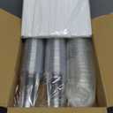 100 Pack - 20 oz Clear Plastic Cups with Lids and Straws, Sturdy & Food Safe Iced Coffee Cups with lids, Disposable Plastic Smoothie Cups for Cold Drinks