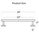 USHOWER Light Gold Towel Bar, 22-Inch Towel Racks for Bathroom