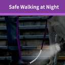 2 x Reflective Dog Leash Fix Length, Waist for Dog Walking, Running for Small &Medium Dogs with Reflective Strips Purple