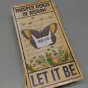 Pack of 13 Inspirational Wood Sign, Whisper Words of Wisdom Sign, Let It Be Sign, Decorative Hanging Wall Plaque Wood Sign, Wall Decor Art, Butterfly Decor, Farmhouse Wood Sign, Home Office Decor
