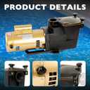 W3SP2607X10 Pool Pump 115/230 V, 1 HP Single Speed Pool Pump, High Speed Replacement for Hayward SP2607X10 Super Pump, Fits all In-Ground Pool and Spas