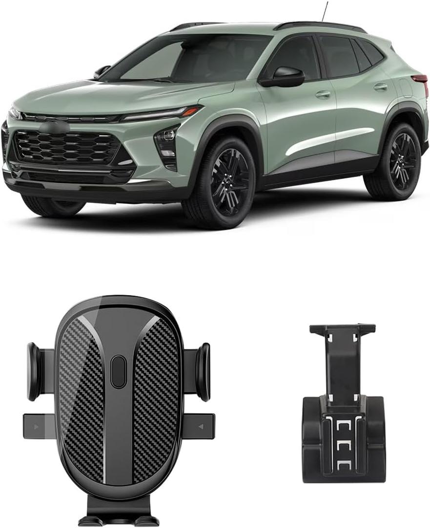 KEPHTH Car Phone Holder for Chevy/Chevrolet Trax 2024 2025 2026 Accessories(LS,1RS LT,2RS,ACTIV) Dash Mount Cell Phone Holder for Most Smartphones Custom Auto Interior Accessories One-Hand Operation