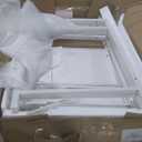 Tribesigns 79 Inch Extra Long Double Desk with 2 Drawers, Two Person Computer Desk with Storage Shelves, Writing Table Study Desk for Home Office, White