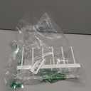 Plate Home Accented Storage Rack, Plate Holders Organizer, Metal Dish Storage Dying Display Rack for Cabinet, Counter and Cupboard, White (1PCS)