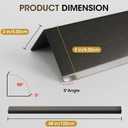 Stainless Steel Wall Corner Guards, 2 x 2 x 48 inches (Black 10 Pcs Pack). Made of 304 Steel, These 90-Degree Angle Metal Corner Protectors are Designed for Wall Protection and Decoration