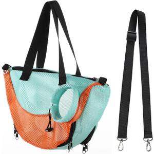 Adjustable Cat Bathing Bag Anti-Bite & Anti-Scratch Bath Washing Mesh Grooming Bag Shoulder Pet Carrier Hands-Free Bag for Small Cats