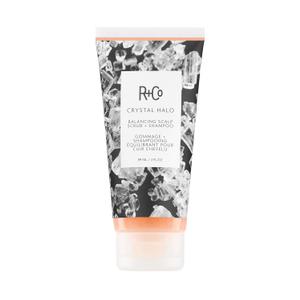 R+Co Crystal Halo Balancing Scalp Scrub + Shampoo | Purifies + Cleanses + Balances | Vegan + Cruelty-Free | 3 Oz (3 Fl Oz (Pack of 1))