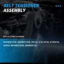 39122 Belt Tensioner Pulley Assembly Fit for Audi A4 A5 Q5(Quattro) 2009-2012 L4 2.0L DOHC Turbocharged