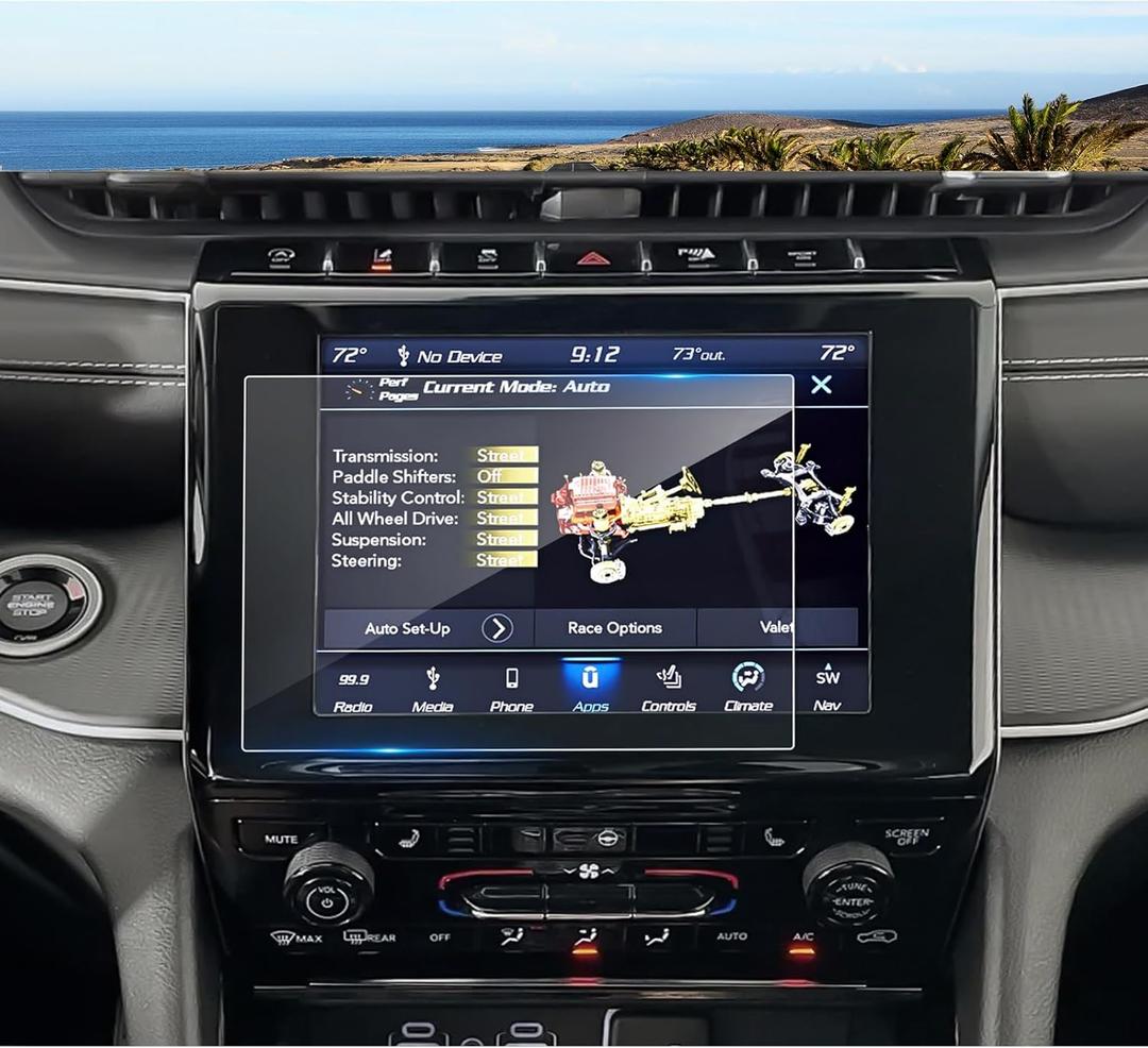 2021 2022 2023 2024 2025 Grand Cherokee L Screen Protector for Jeep Grand Cherokee L (Laredo/Altitude) 8.4-inch Touchscreen, 9H Tempered Glass 2023 2024 Grand Cherokee L Accessories 8.4"