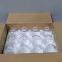 Stemless Glasses Set of 12, 15 Ounce Smooth Rim Standard Glass Tumbler for Red, White, Dishwasher Safe