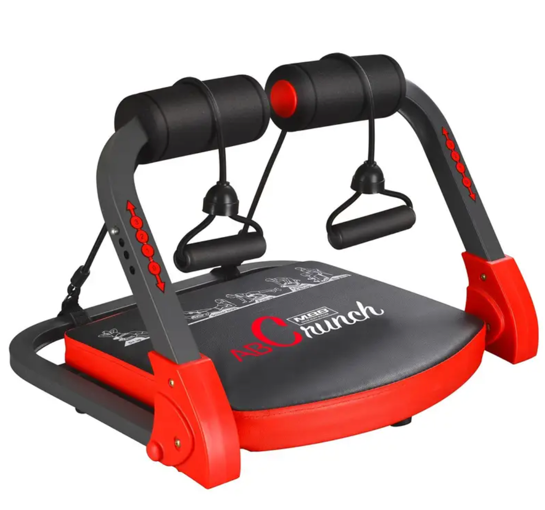 MERACH Ab Machine for Home Gym, Adjustable Ab Trainer with 3 Resistance Levels, Sit Up Exercise Equipment for Core Workout, Automatic Rebound Ab Crunch Machine, Ab Workout Equipment for Stomach