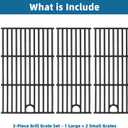 Cooking Grates for Charbroil Performance Grill - 463365021 463365522 463352521 463350521, Grill Grates for 463366022 463350722 463352021,Cast Iron, 17", 3 Packs
