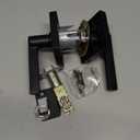 Schlage F10 LAT 622 COL Latitude Collins Passage Lever for Interior Hall and Closet, Matte Black