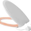 (Heated Toilet Seat with Plug-in and Seat Soft Close,New technology for skin feel surface, Easy InstallationElongated)