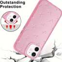 3 x Cute Bow Phone Case for iPhone 12/12 Pro Aesthetic Pink Bow Pattern Case Funda for Girls Women Girly Slim Fit TPU Shockproof Protective Cover for iPhone 12 6.1 Inch