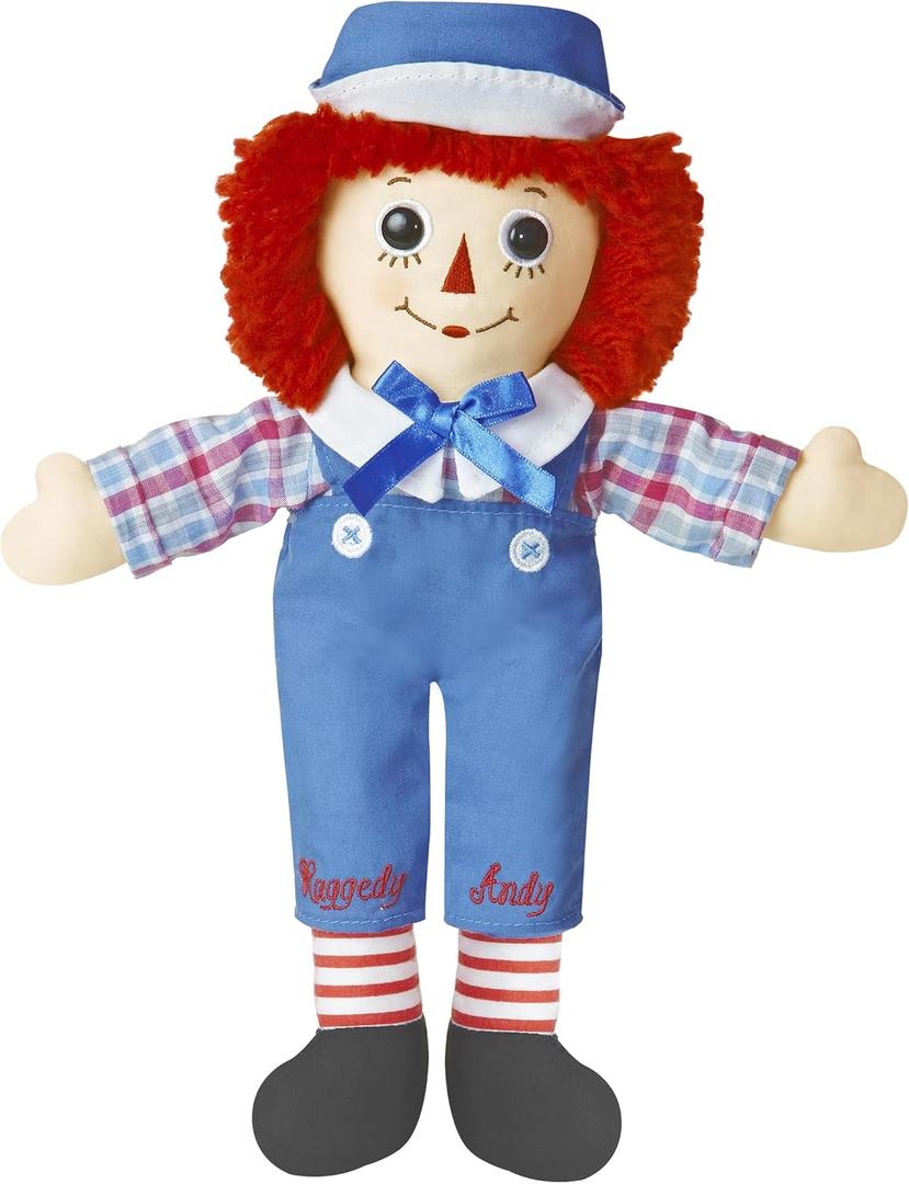 Aurora Timeless Raggedy Ann & Raggedy Andy Raggedy Andy Classic Stuffed Doll - Cherished Memories - Lasting Play - Multicolor 12 Inches