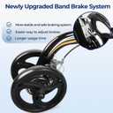 Premium Knee Scooter Foldable & Steerable Knee Walker, Dual Brakes, New Band Brake, Comfort Knee Pad for Foot Surgery, Broken Foot & Ankle Injury Recovery, Compact Crutch Alternative(Black)