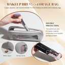 Travel Makeup Brush Set BS-MALL 14 Pcs with 1 Pcs Makeup Sponge  Essential Foundation Powder Concealers, Eye Shadows, Blush Makeup Brushes with Travel Makeup Case (Champagne)