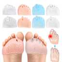 Toe Separators, Toe Separators For Women & Men, Toe Spacers,Breathable Bunion Corrector, dea for Mortons Neuroma, Blisters, Diabetic Feet, Hammer Toe, Rapid Pain Relief 4 Colors (8 PCS)