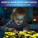 QUOKKA Puzzles for Toddlers 4-6 4x30 Pieces Puzzles for Kids Ages 3-4 Glow-in-The-Dark Dinosaur & Animals Learning Jigsaw Puzzle for Kids 3-5 Years Old